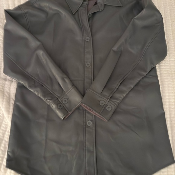ARIZTIA BABATON grey/blueish Leather jacket size small (only worn 3 times) - Picture 4 of 4